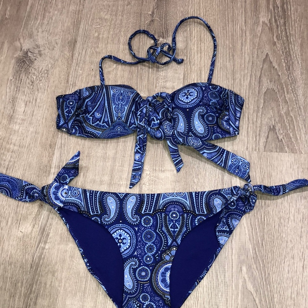 Blue Bandana print two piece